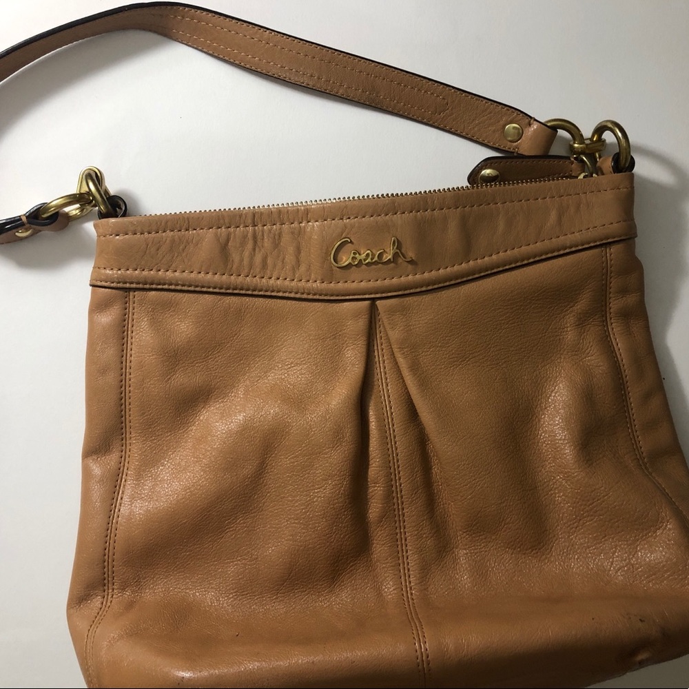 Coach Ashley Hippie Shoulder Bag Brown